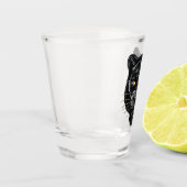 Schwarzer Panther Schnapsglas (Links)