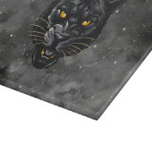 Schwarzer Panther Schneidebrett (Ecke)