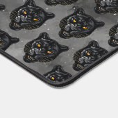 Schwarzer Panther Schreibtischunterlage (Ecke)