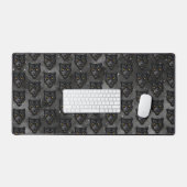 Schwarzer Panther Schreibtischunterlage (Tastatur & Maus)