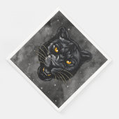 Schwarzer Panther Serviette (Ecke)