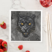 Schwarzer Panther Serviette (Beispiel)