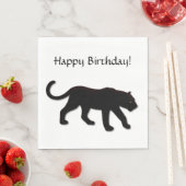 Schwarzer Panther Serviette (Beispiel)