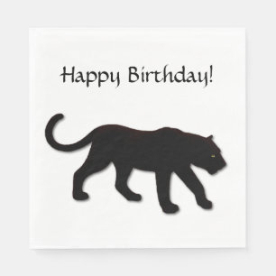 Schwarzer Panther Serviette