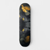 Schwarzer Panther Skateboard (Vorderseite)