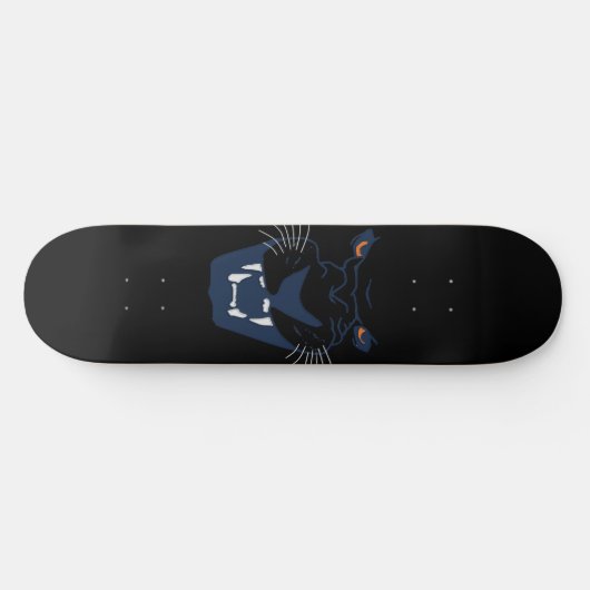 Schwarzer Panther Skateboard (Horizontal)
