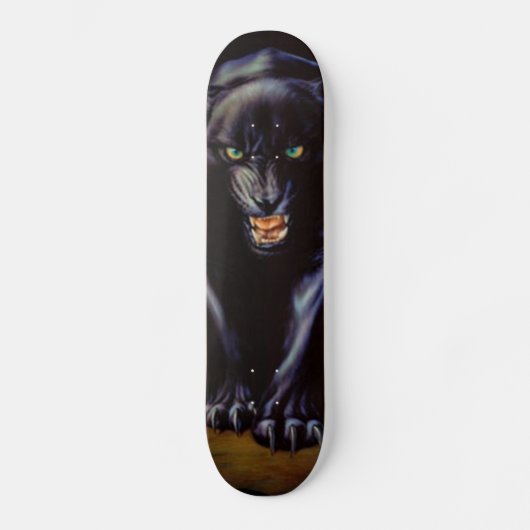 Schwarzer Panther Skateboard (Vorderseite)