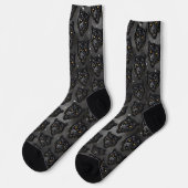 Schwarzer Panther Socken (Linkes Detail)