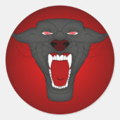 Schwarzer Panther Sticker (Vorderseite)