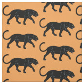 Schwarzer Panther Stoff (Muster)