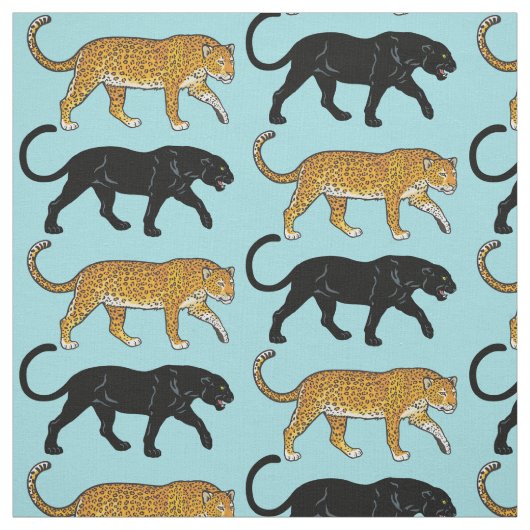 schwarzer Panther Stoff (Muster)