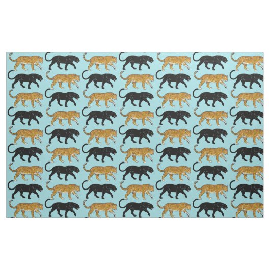 schwarzer Panther Stoff (Fat Quarter (45,7 x 55,9 cm))