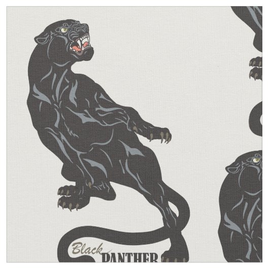 Schwarzer Panther Stoff (Nahaufnahme)