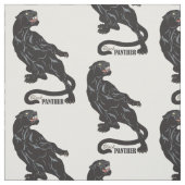 Schwarzer Panther Stoff (Muster)