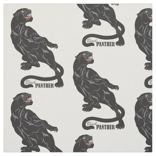 Schwarzer Panther Stoff (Muster)