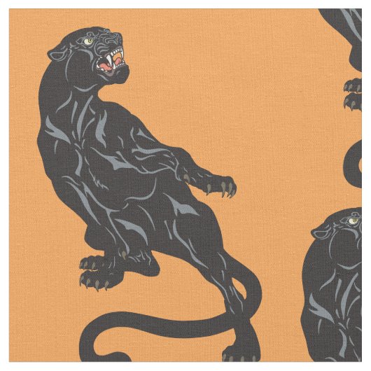 Schwarzer Panther Stoff (Nahaufnahme)