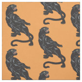 Schwarzer Panther Stoff (Muster)