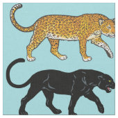 Schwarzer Panther Stoff (Nahaufnahme)