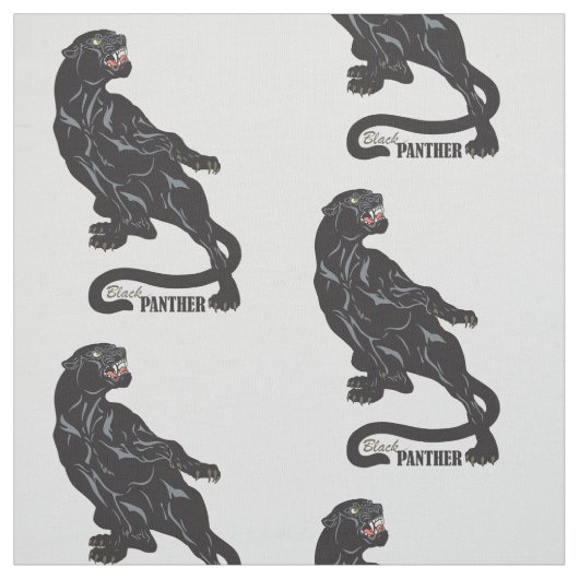 Schwarzer Panther Stoff (Muster)