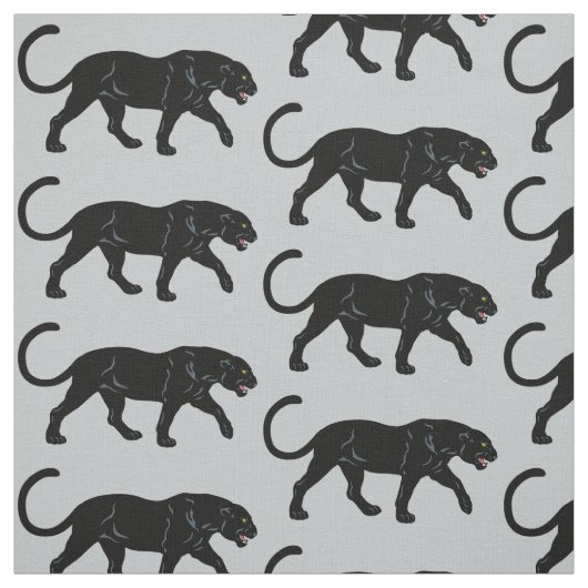 Schwarzer Panther Stoff (Muster)