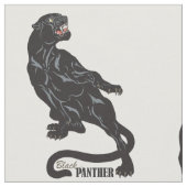 Schwarzer Panther Stoff (Nahaufnahme)