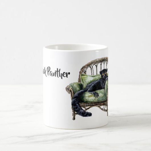 Schwarzer Panther-Stuhl Kaffeetasse (Mittel)