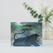 schwarzer Panther, Superior Panthers!!! Postkarte (Stehend Vorderseite)