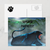 schwarzer Panther, Superior Panthers!!! Postkarte (Vorne/Hinten)