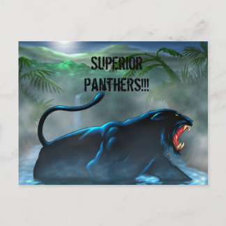 schwarzer Panther, Superior Panthers!!! Postkarte