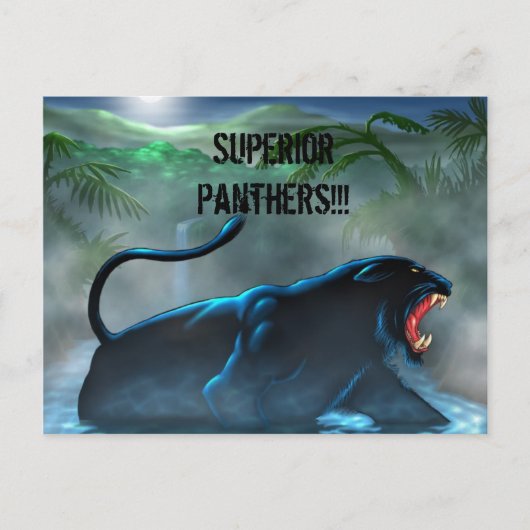 schwarzer Panther, Superior Panthers!!! Postkarte (Vorderseite)
