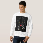 Schwarzer Panther Sweatshirt (Vorne ganz)