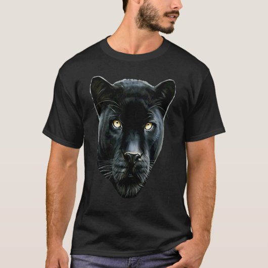 Schwarzer Panther T-Shirt (Vorderseite)