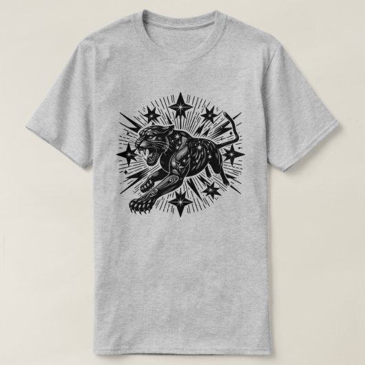 Schwarzer Panther T-Shirt (Design vorne)