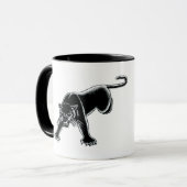 Schwarzer Panther Tasse (Vorderseite Links)