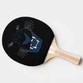 Schwarzer Panther Tischtennis Schläger (Seitenansicht)