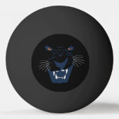 Schwarzer Panther Tischtennisball (Vorderseite)