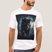 Schwarzer Panther Trend T-Shirt (Vorderseite)