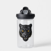 Schwarzer Panther Trinkflasche (Vorne)