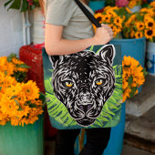 Schwarzer Panther Tropical Amazonas Wald Tasche