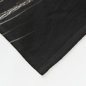 Schwarzer Panther Zeichnend harte Pastelle Fleecedecke (Ecke)