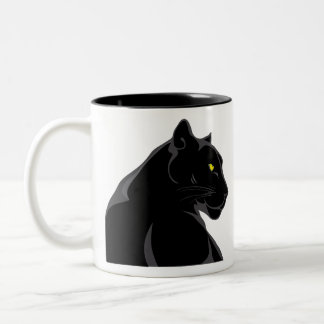 schwarzer Panther Zweifarbige Tasse