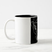Schwarzer Panther Zweifarbige Tasse (Links)