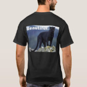 SCHWARZER PANTHERCAT T-Shirt (Rückseite)