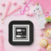 Schwarzer Pappteller (Party)