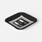 Schwarzer Pappteller (Gewinkelt)