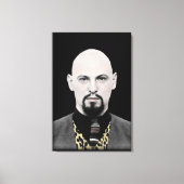 Schwarzer Papst auf Leinwand (Vorderseite)