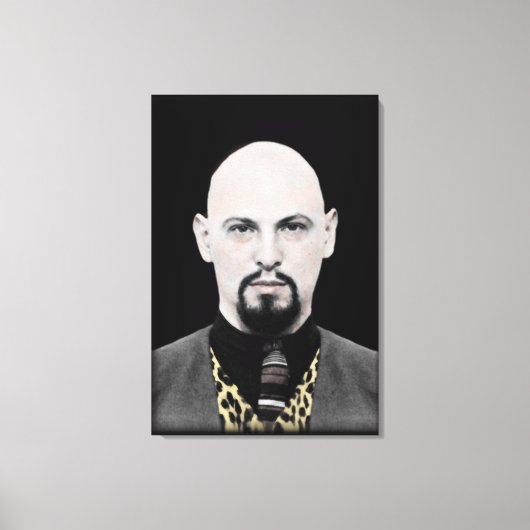 Schwarzer Papst auf Leinwand (Vorderseite)