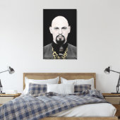 Schwarzer Papst auf Leinwand (Insitu (Schlafzimmer))