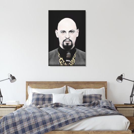 Schwarzer Papst auf Leinwand (Insitu (Schlafzimmer))