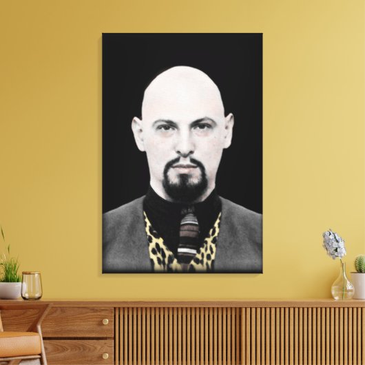 Schwarzer Papst auf Leinwand (Insitu (Wohnzimmer))